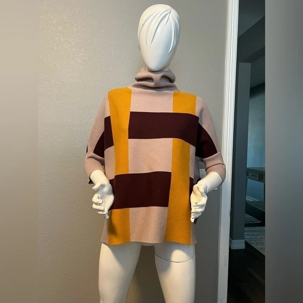 METISU turtleneck Poncho one size